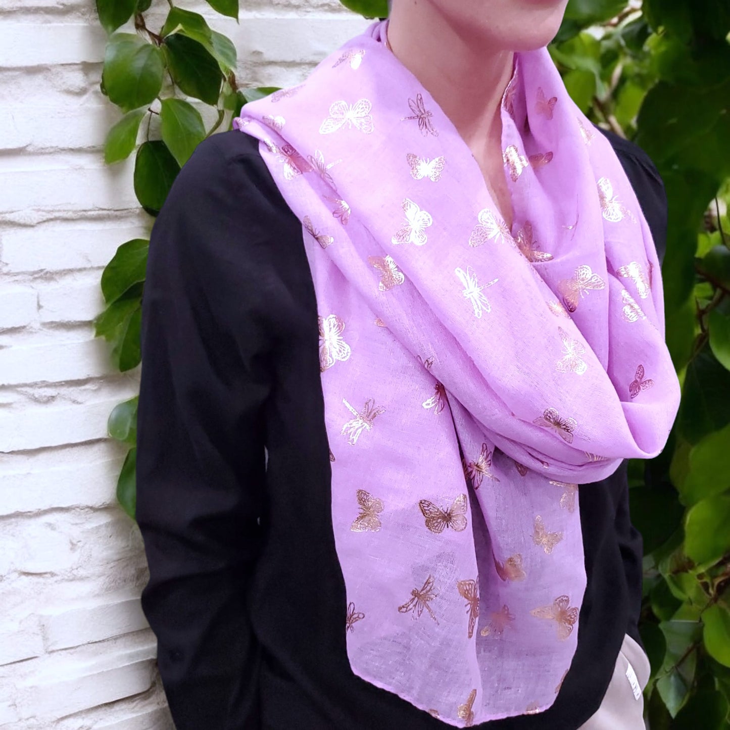 Foulard - Hijab - Papillons et Lucioles