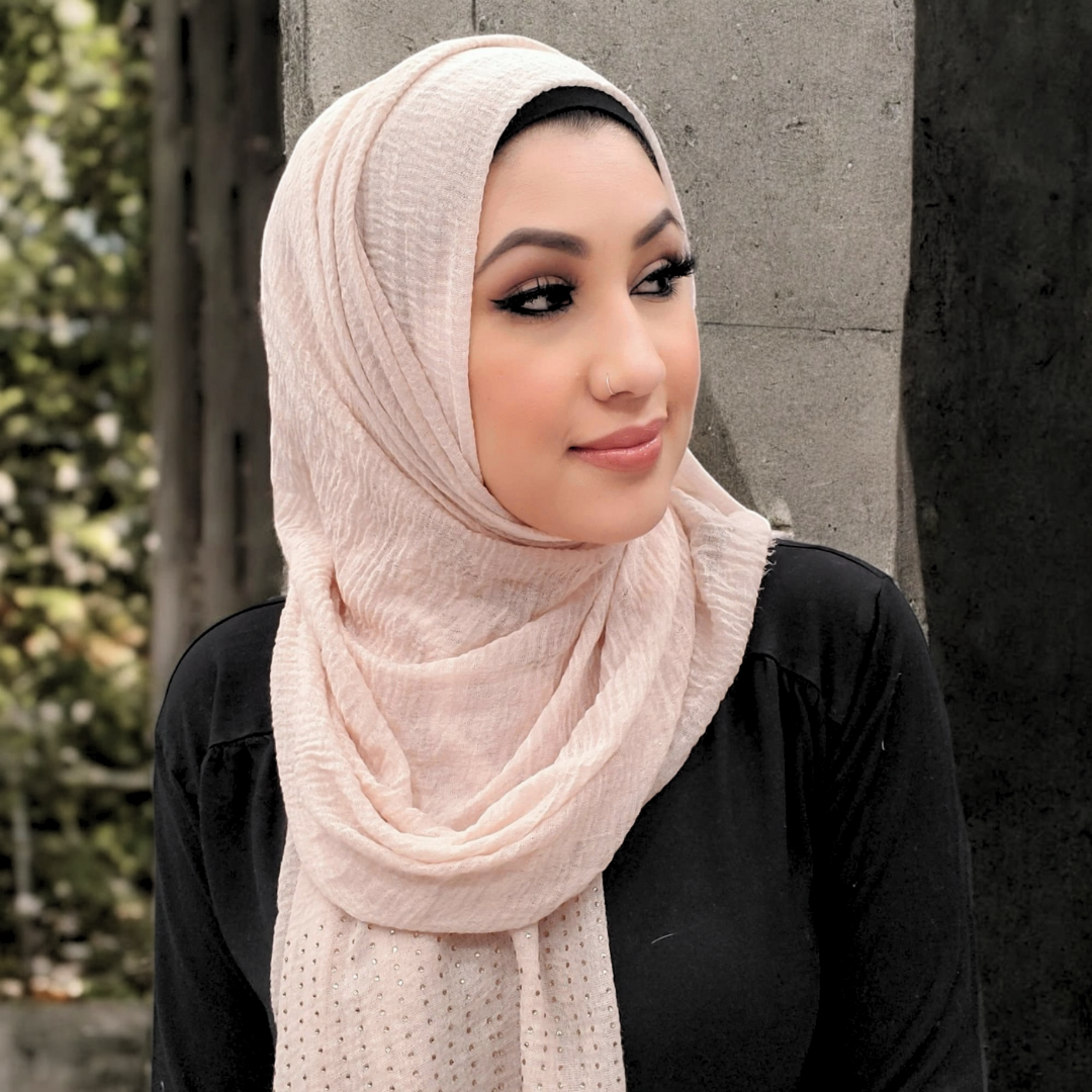 Bufanda - Hijab - Tachuelas arrugadas