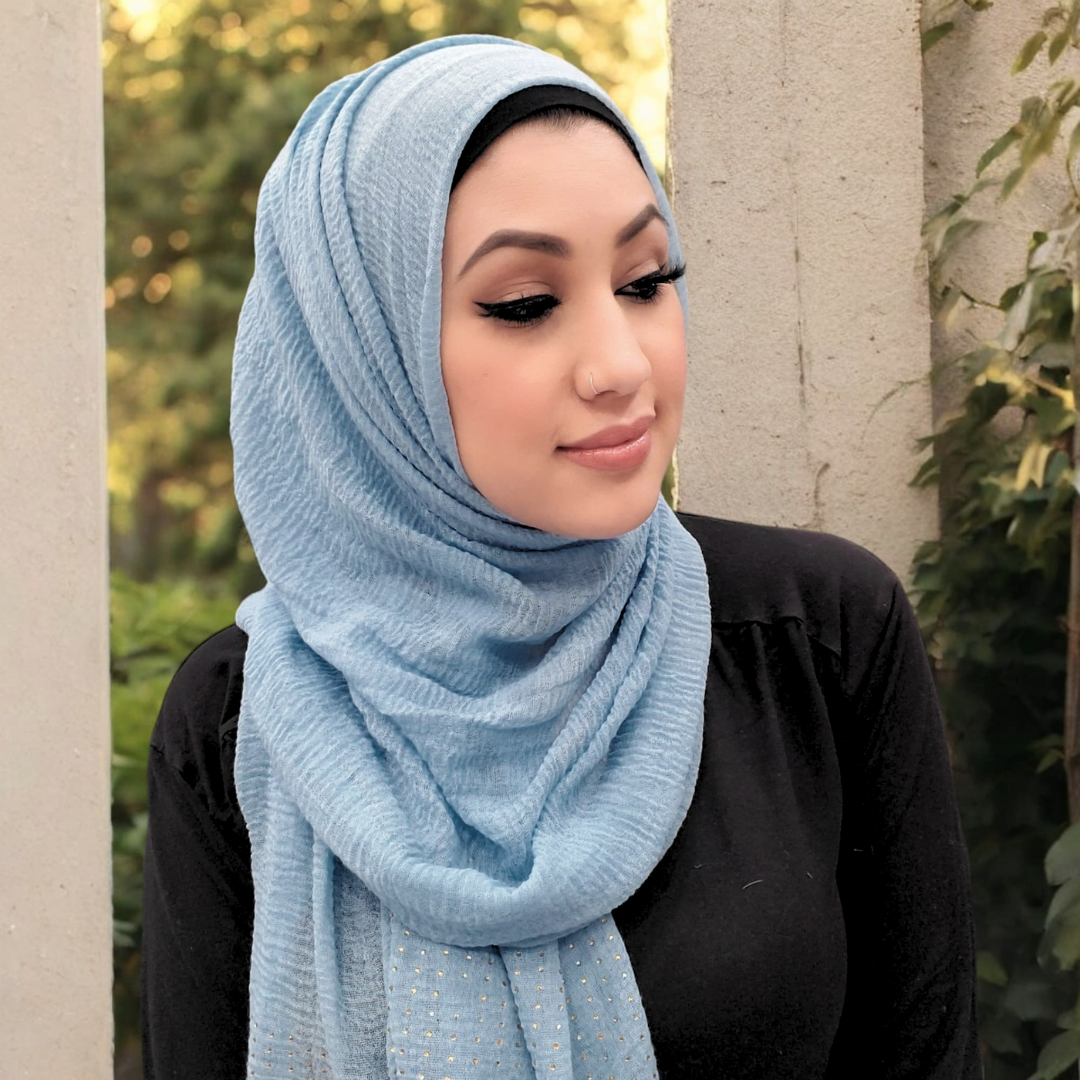 Bufanda - Hijab - Tachuelas arrugadas