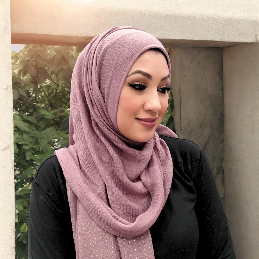 Bufanda - Hijab - Tachuelas arrugadas