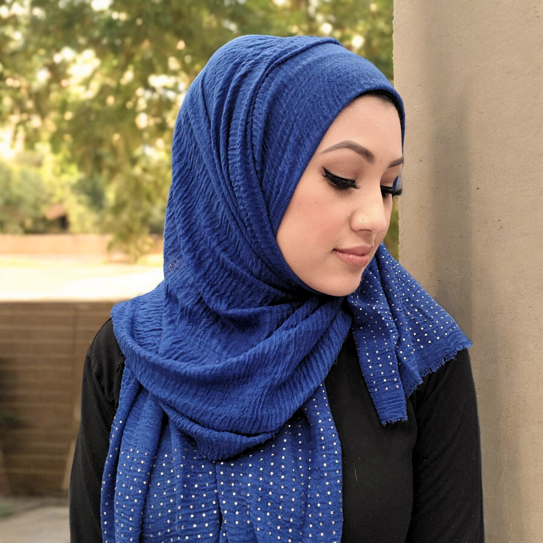 Bufanda - Hijab - Tachuelas arrugadas