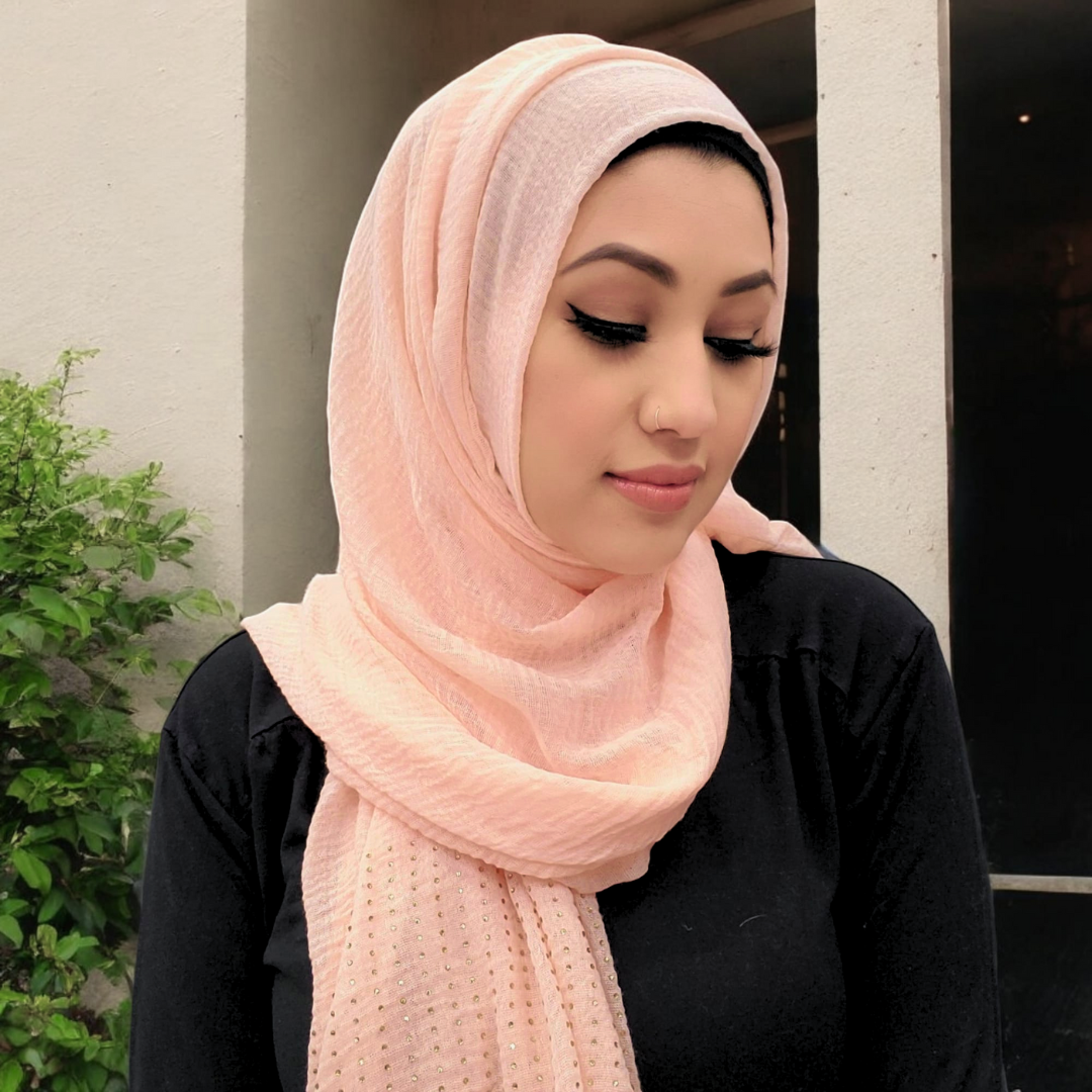 Bufanda - Hijab - Tachuelas arrugadas