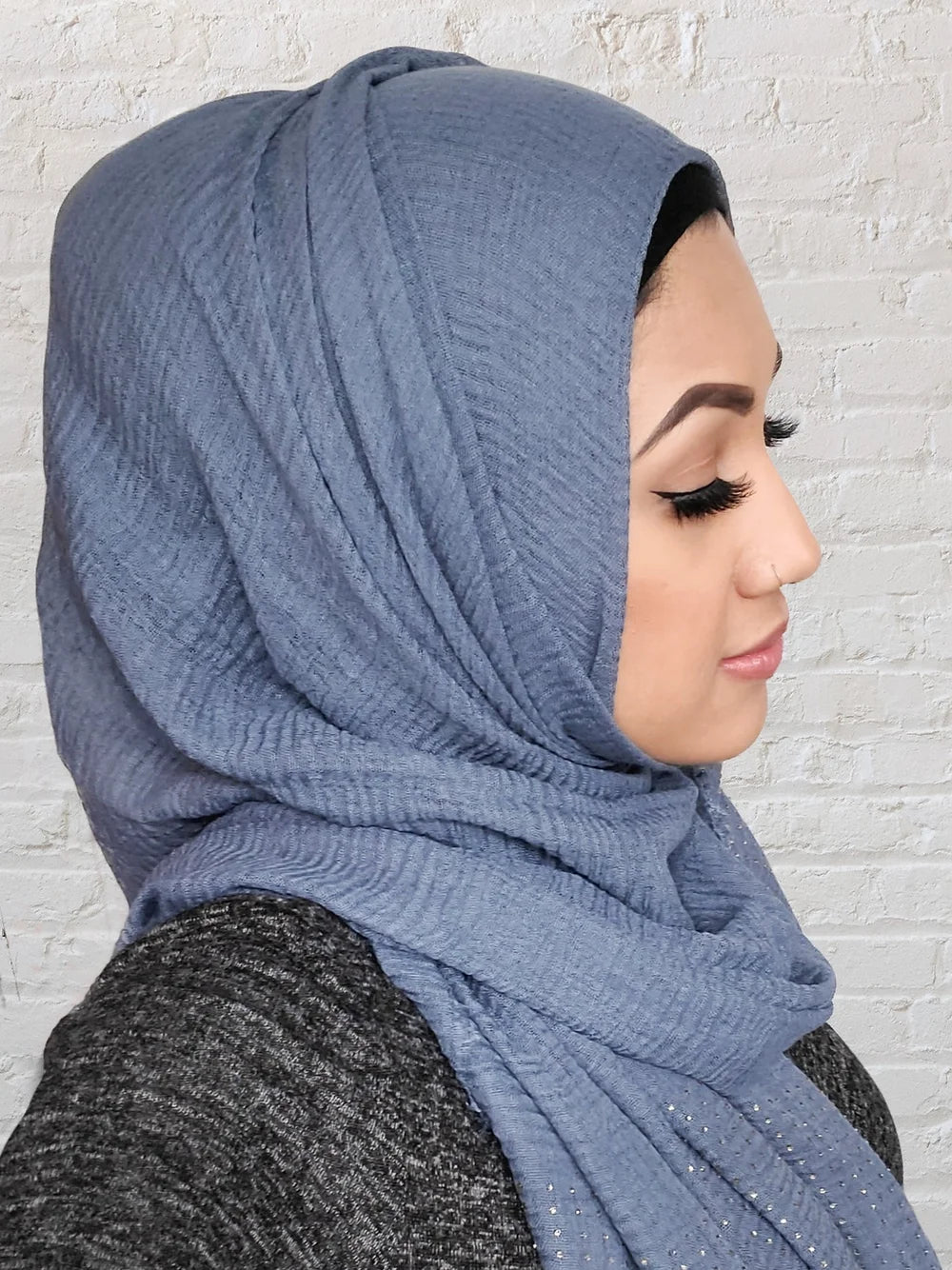 Bufanda - Hijab - Tachuelas arrugadas