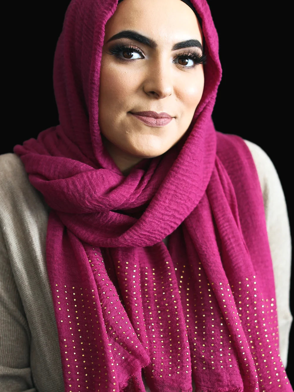 Bufanda - Hijab - Tachuelas arrugadas