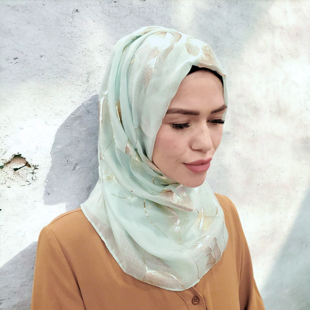 Foulard - Hijab - Feuilles