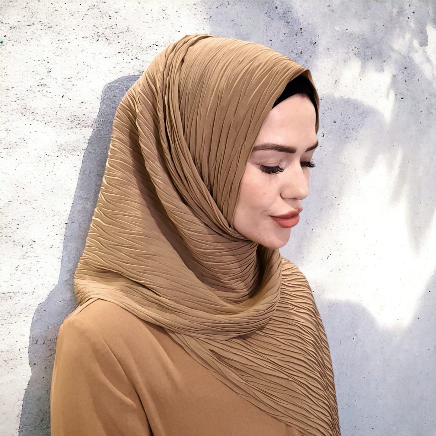 Bufanda - Hijab - Gasa plisada