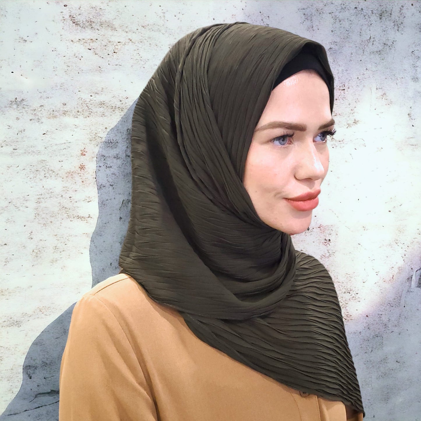Bufanda - Hijab - Gasa plisada