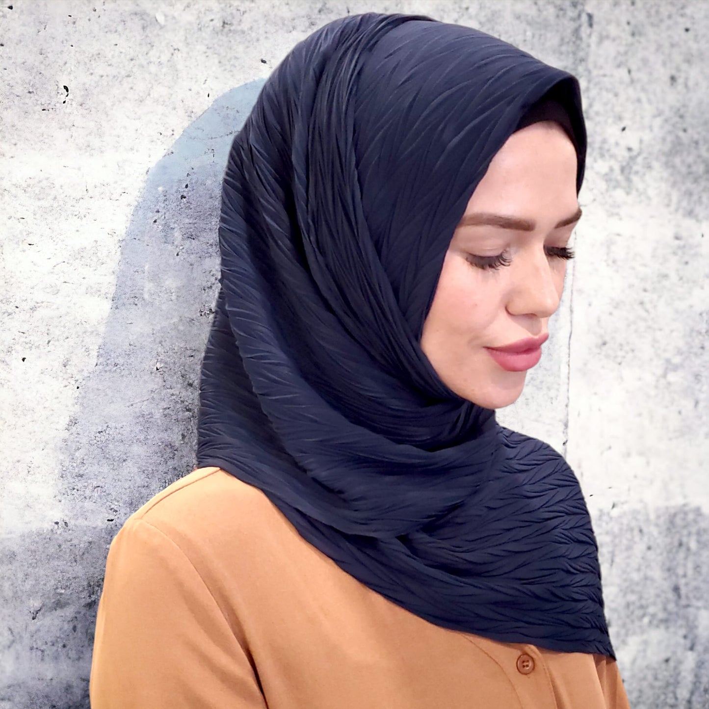 Bufanda - Hijab - Gasa plisada