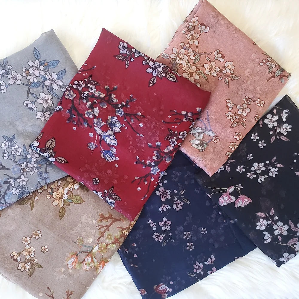 Bufanda - Hijab - Flor