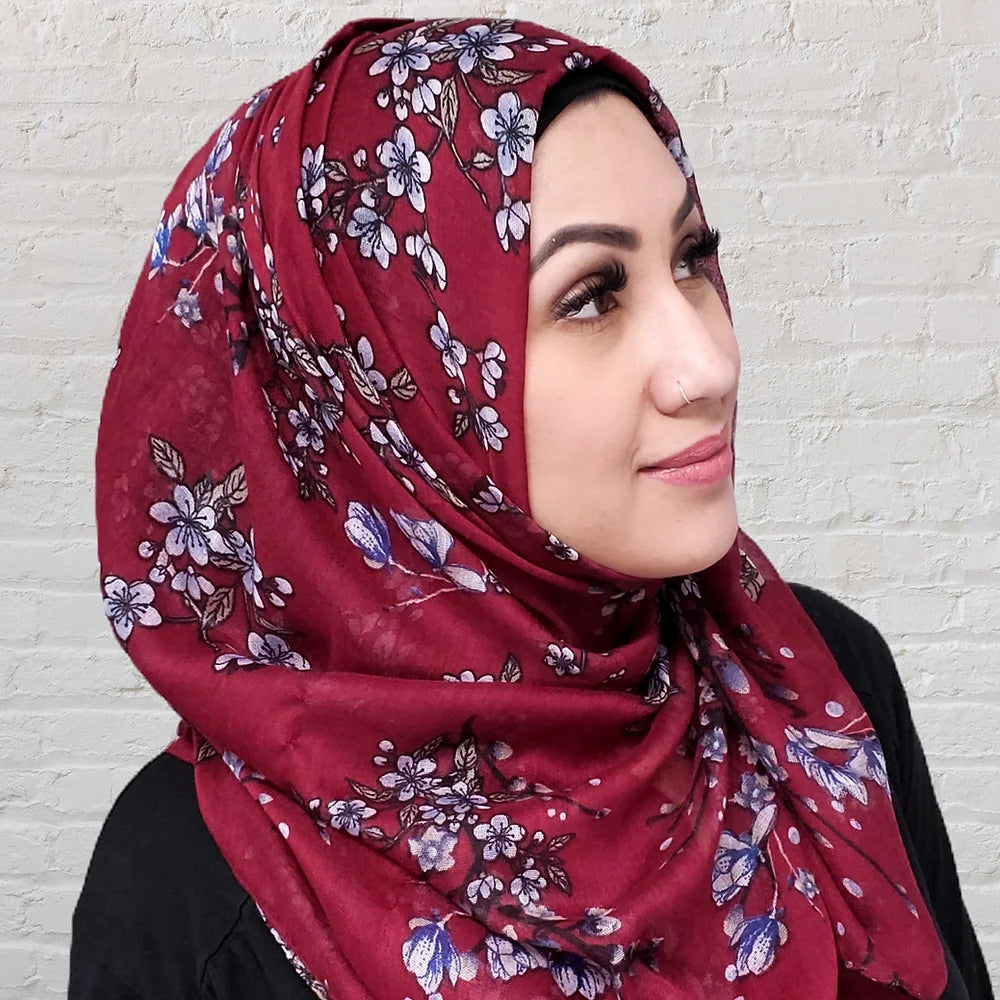Bufanda - Hijab - Flor